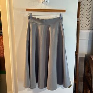 Steady | A-Line Gray Skirt with Pockets